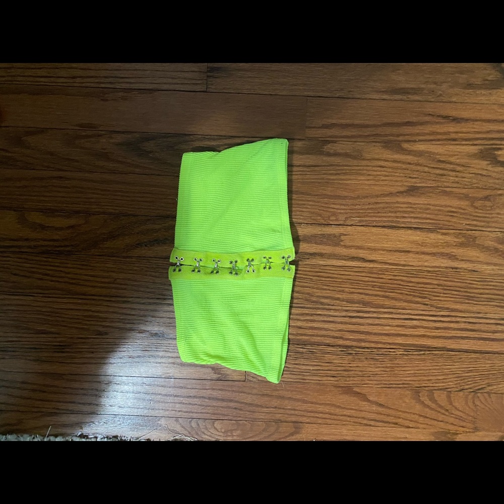 Neon green crop top